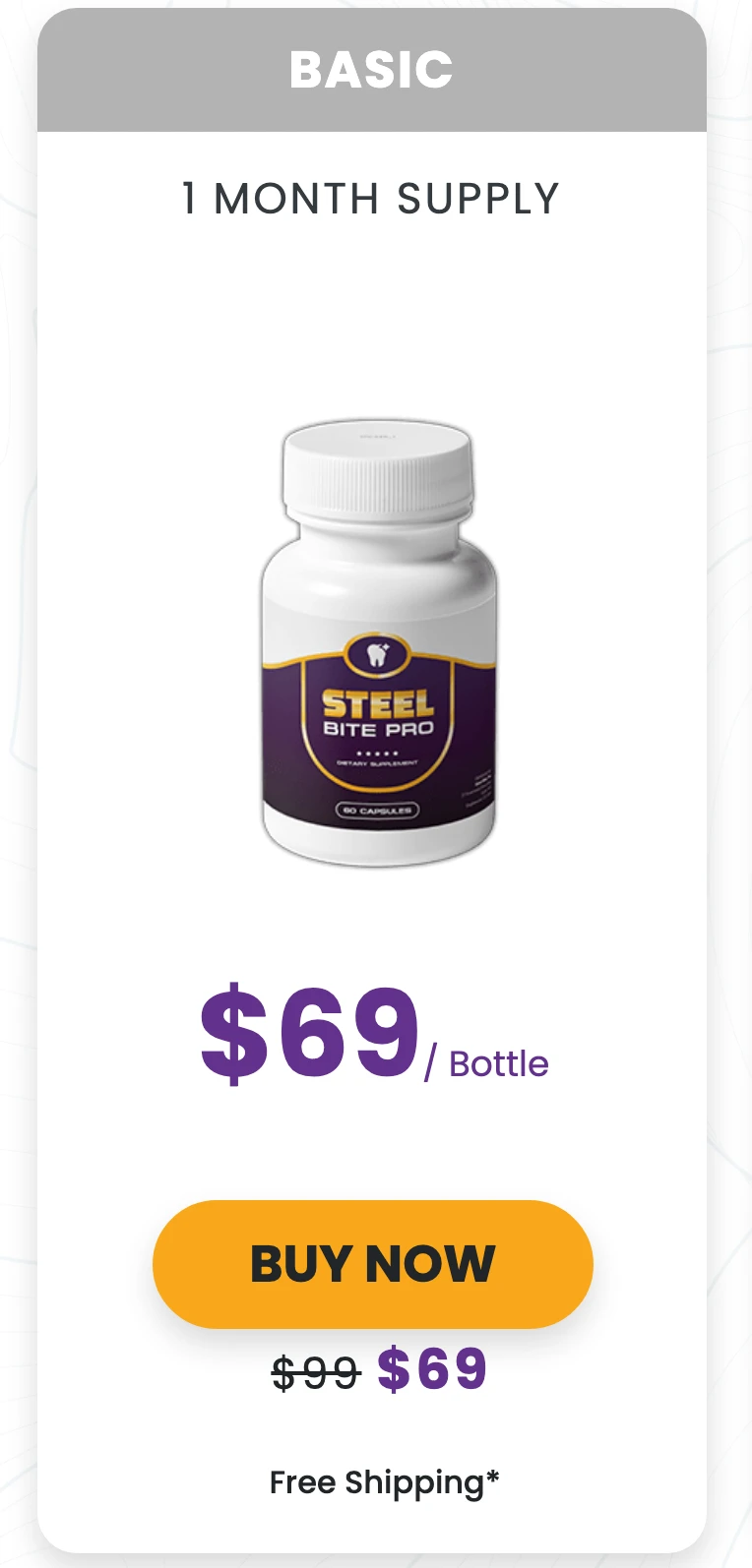 Steel Bite Pro 1 bottle