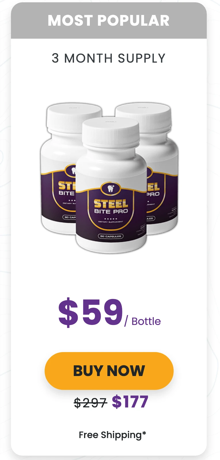 Steel Bite Pro 3 bottles